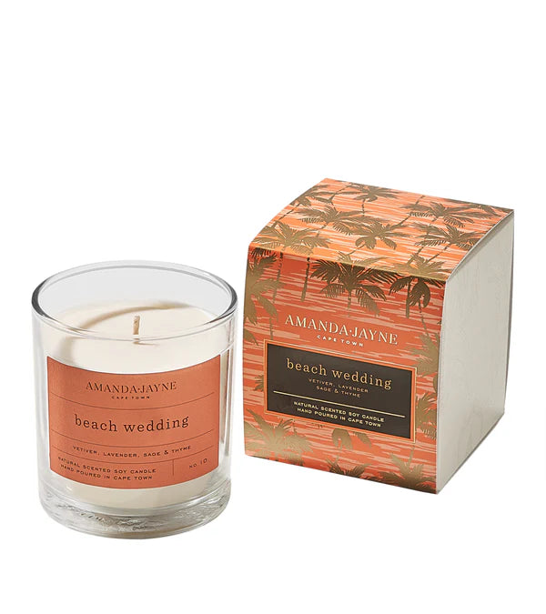 Single Wick Glass Candle