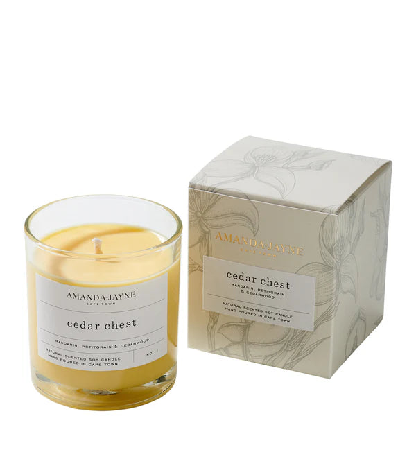 Single Wick Glass Candle