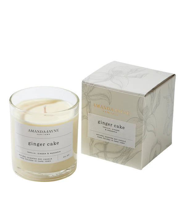 Single Wick Glass Candle