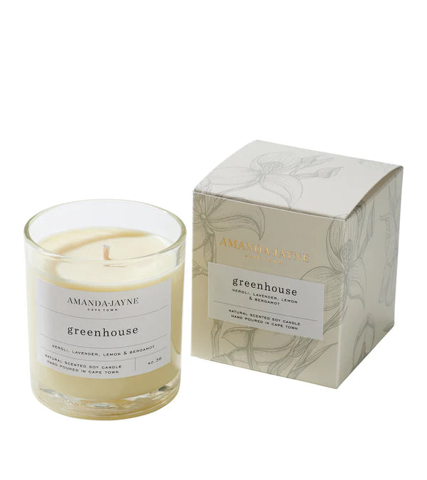 Single Wick Glass Candle