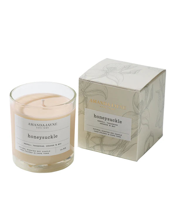 Single Wick Glass Candle