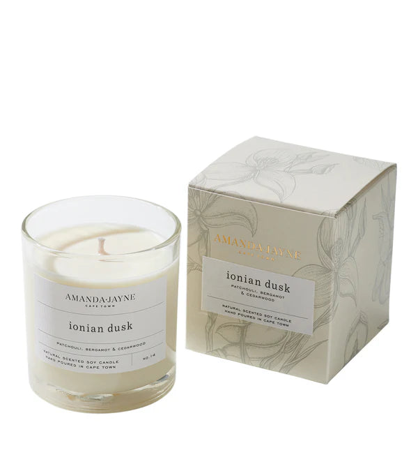 Single Wick Glass Candle