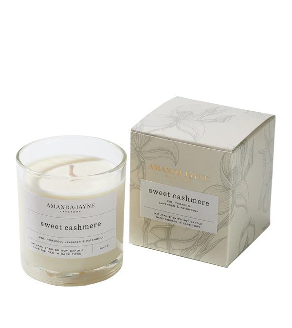 Single Wick Glass Candle