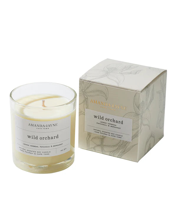 Single Wick Glass Candle
