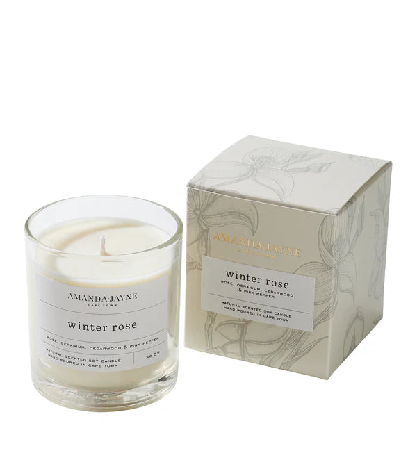 Single Wick Glass Candle