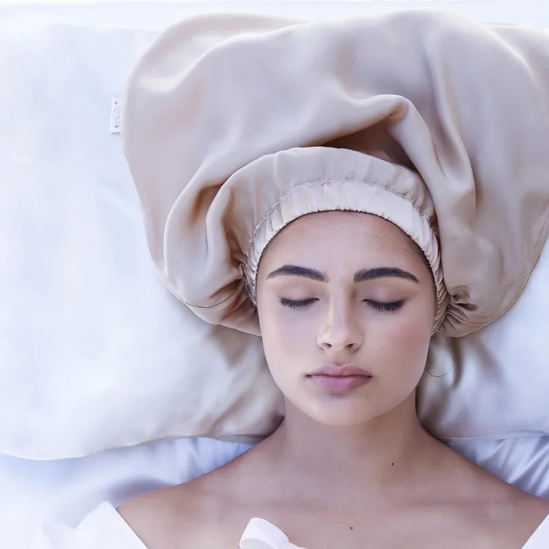 Silk Lady Organic Silk Sleep Bonnet